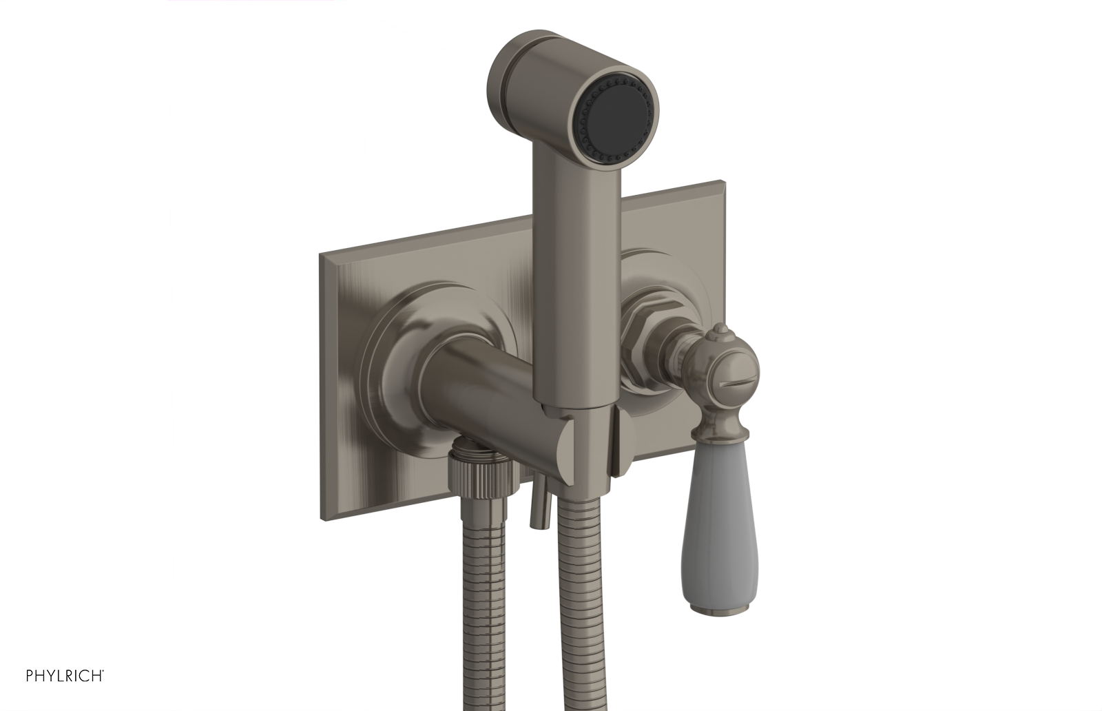 JAMESTOWN - Wall Mounted Bidet - Lever Handle with "Grey" Accents 165-65