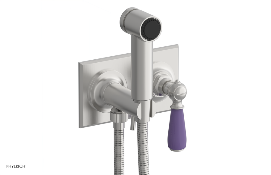JAMESTOWN - Wall Mounted Bidet - Lever Handle with "Purple" Accents 165-65