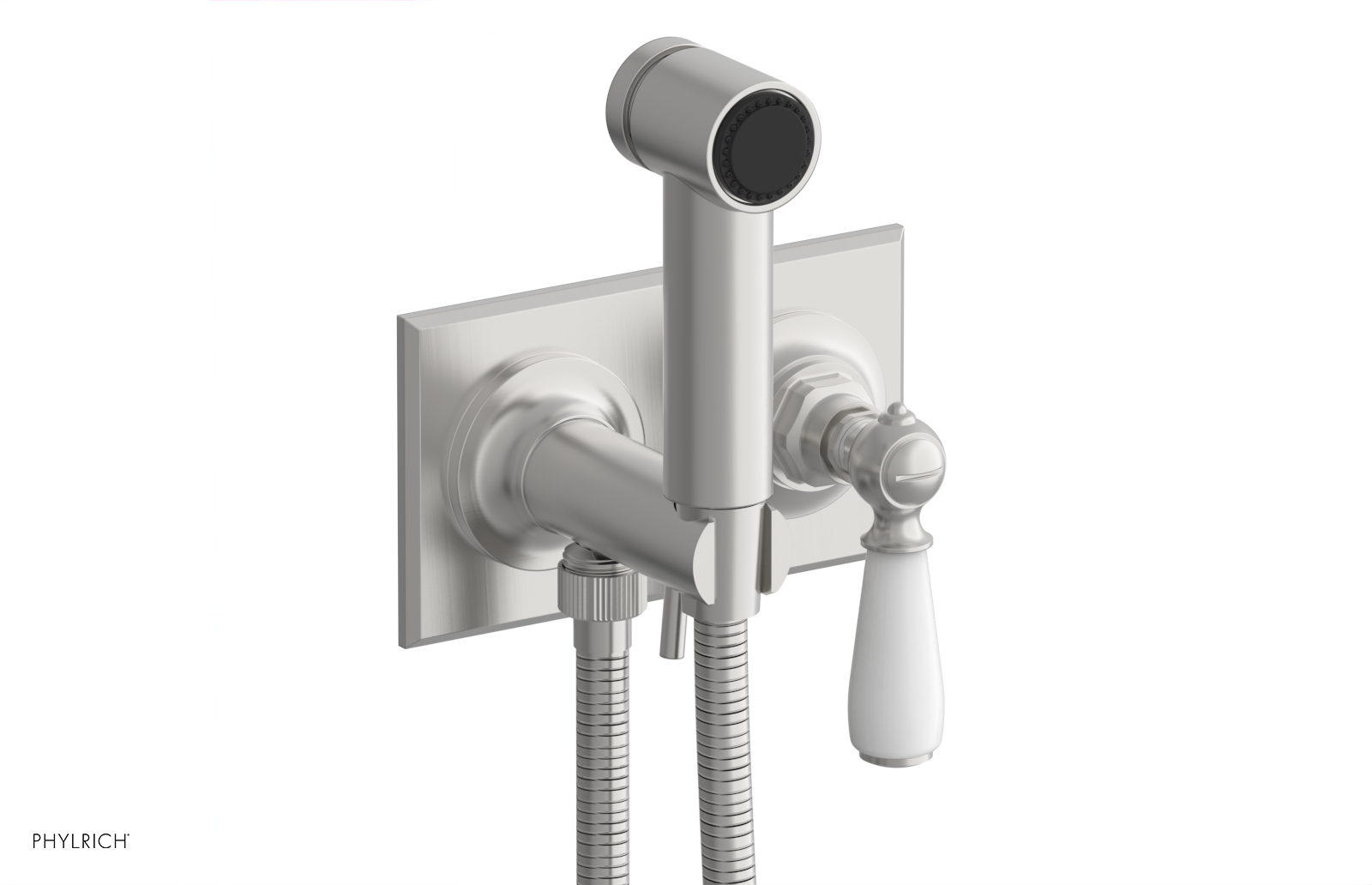 JAMESTOWN - Wall Mounted Bidet - Lever Handle with "White" Accents 165-65