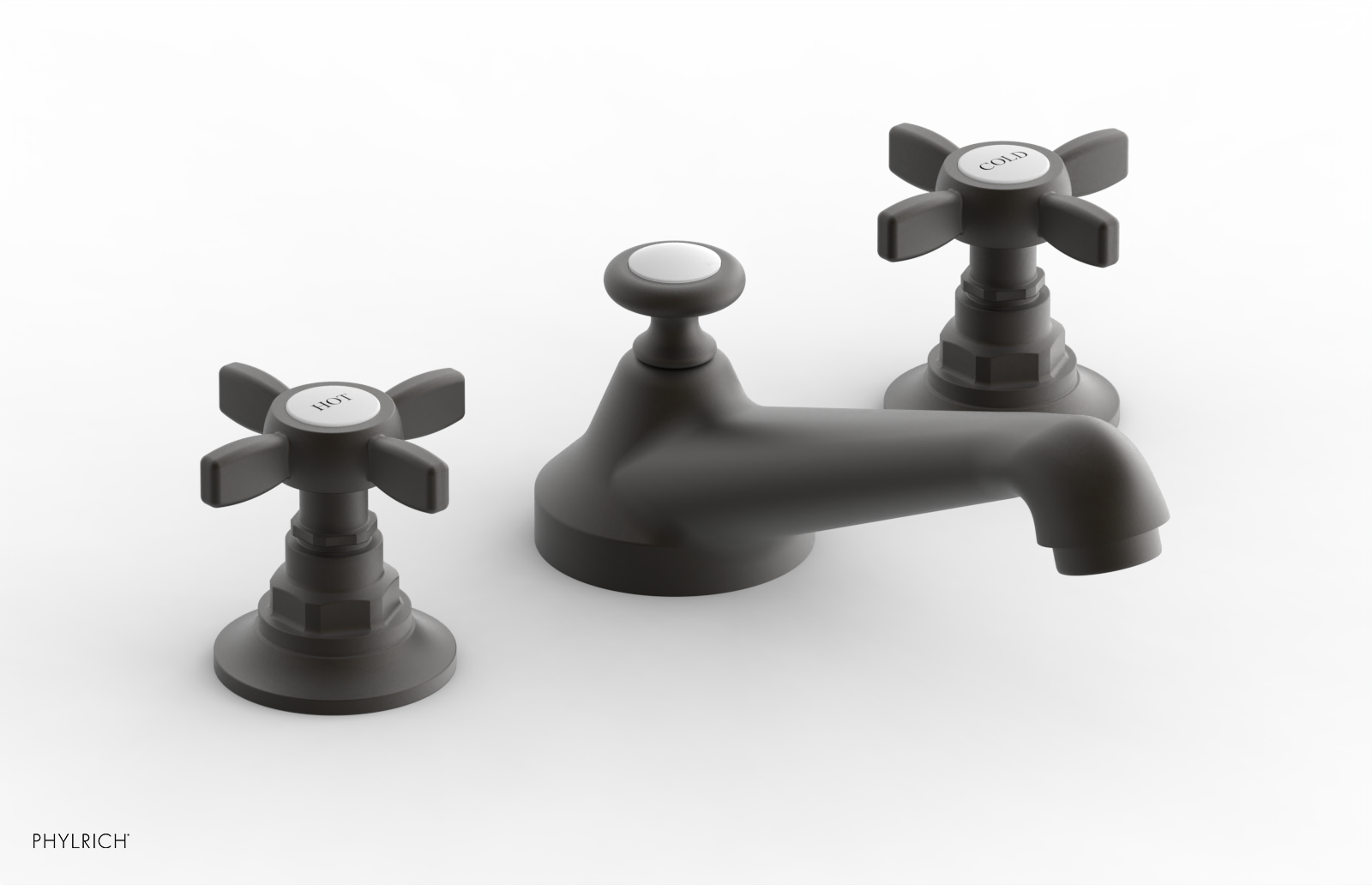 JAMESTOWN Widespread Faucet - Low Spout - Cross Handle 165-01