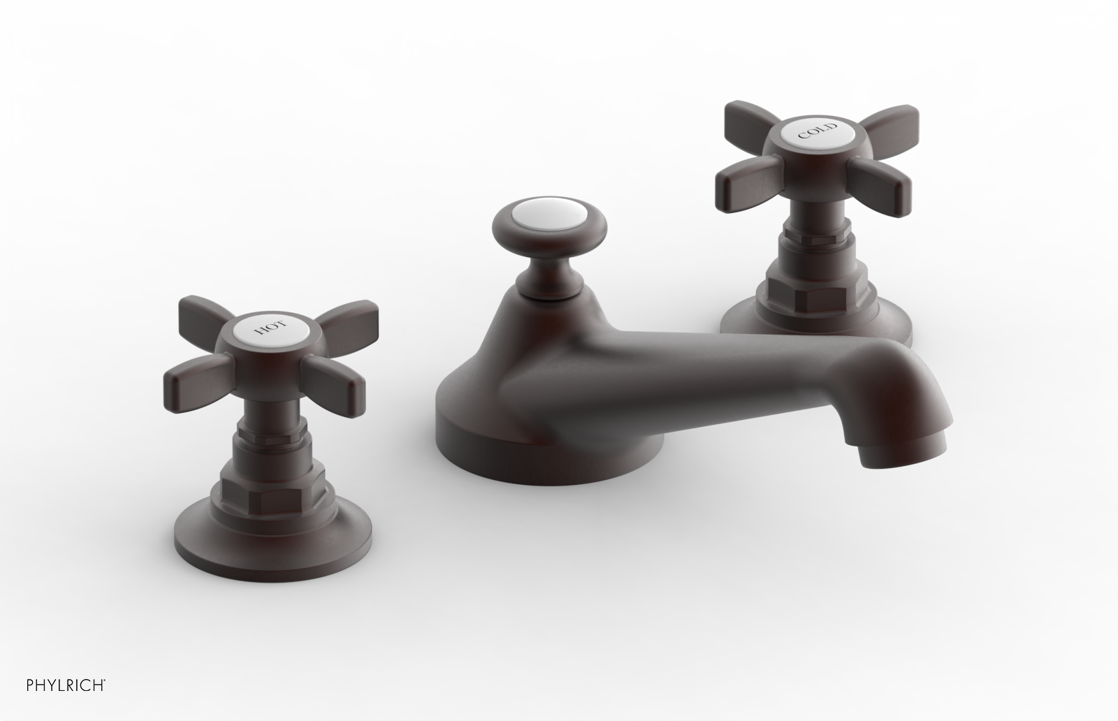 JAMESTOWN Widespread Faucet - Low Spout - Cross Handle 165-01