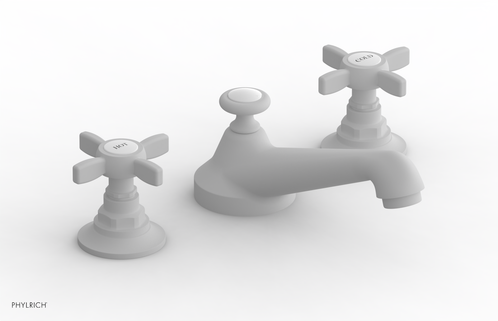 JAMESTOWN Widespread Faucet - Low Spout - Cross Handle 165-01