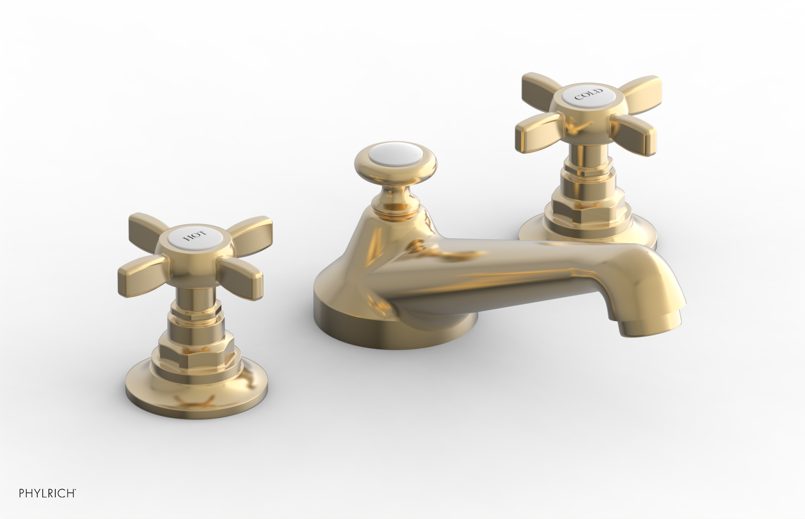 JAMESTOWN Widespread Faucet - Low Spout - Cross Handle 165-01