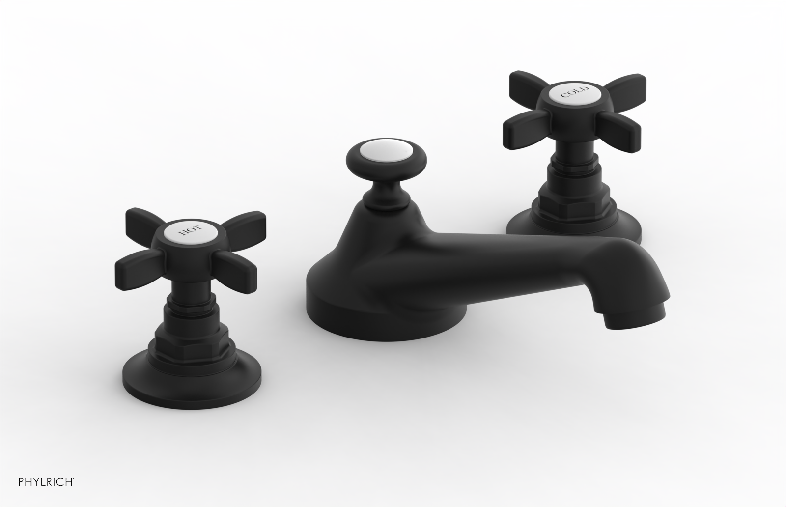 JAMESTOWN Widespread Faucet - Low Spout - Cross Handle 165-01