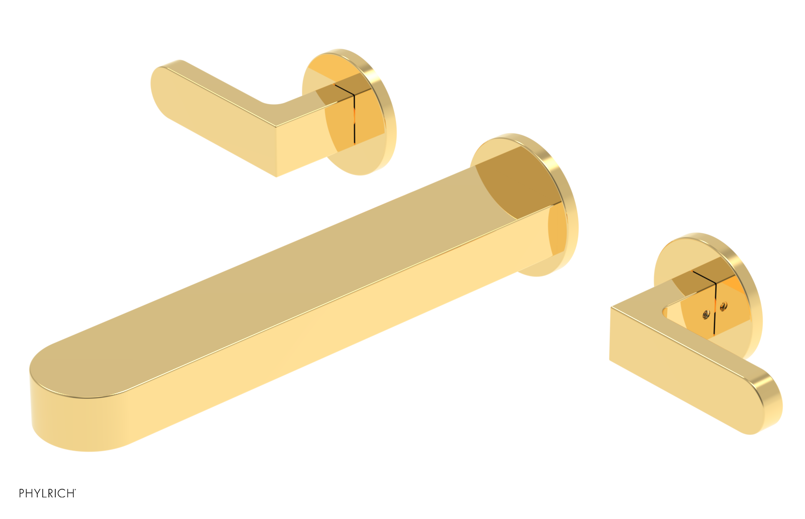 ROND 10" Wall Tub Set - Lever Handles 183-57-10