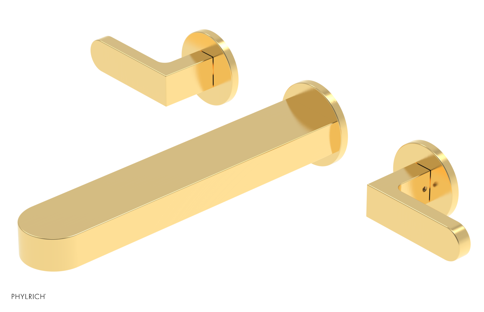ROND 10" Wall Tub Set - Lever Handles 183-57-10