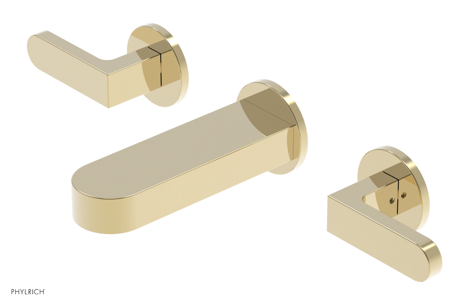 ROND 6" Wall Tub Set - Lever Handles 183-57-6