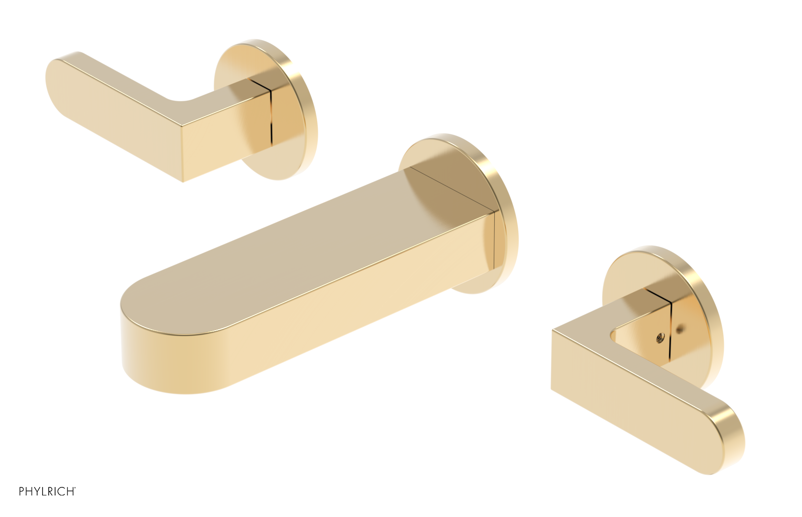 ROND 6" Wall Tub Set - Lever Handles 183-57-6