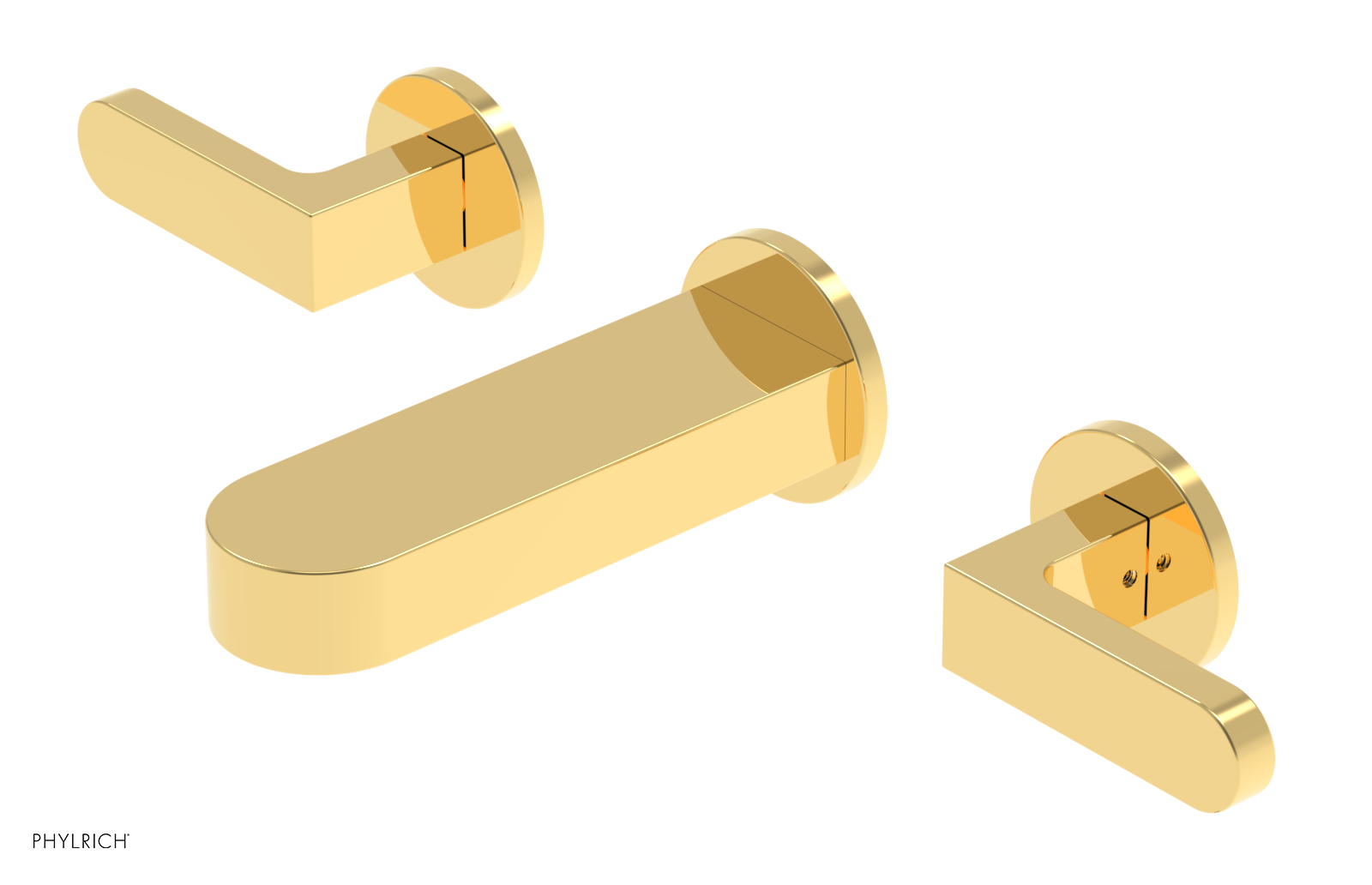 ROND 6" Wall Tub Set - Lever Handles 183-57-6