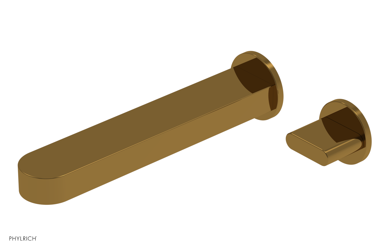 ROND - 10" Single Cross Handle Wall Lavatory Set 183-15-10