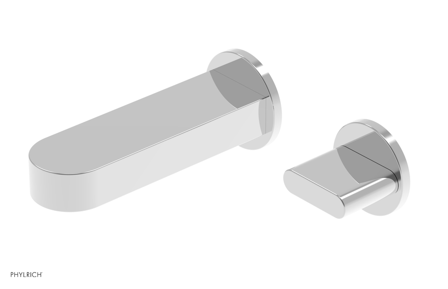 ROND - 6" Single Cross Handle Wall Lavatory Set 183-15-6