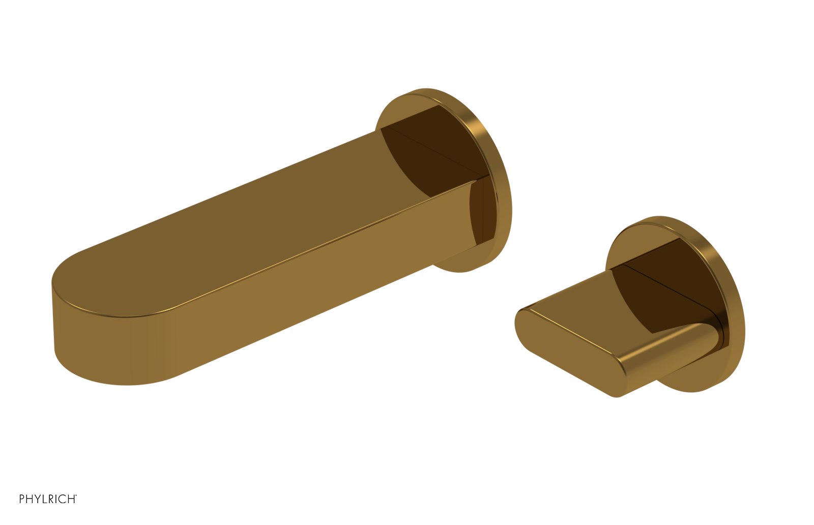 ROND - 6" Single Cross Handle Wall Lavatory Set 183-15-6