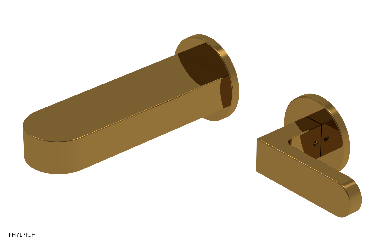 ROND - 6" Single Lever Handle Wall Lavatory Set 183-16-6