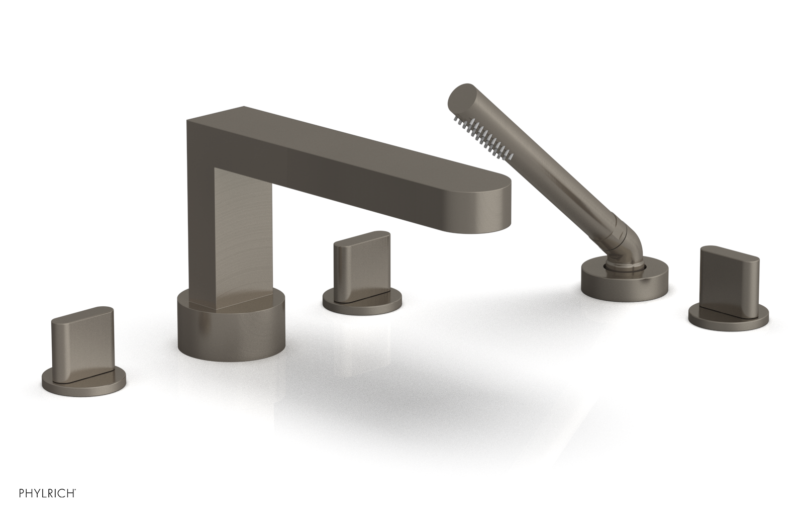 ROND Deck Tub Set with Hand Shower - Blade Handles 183-48