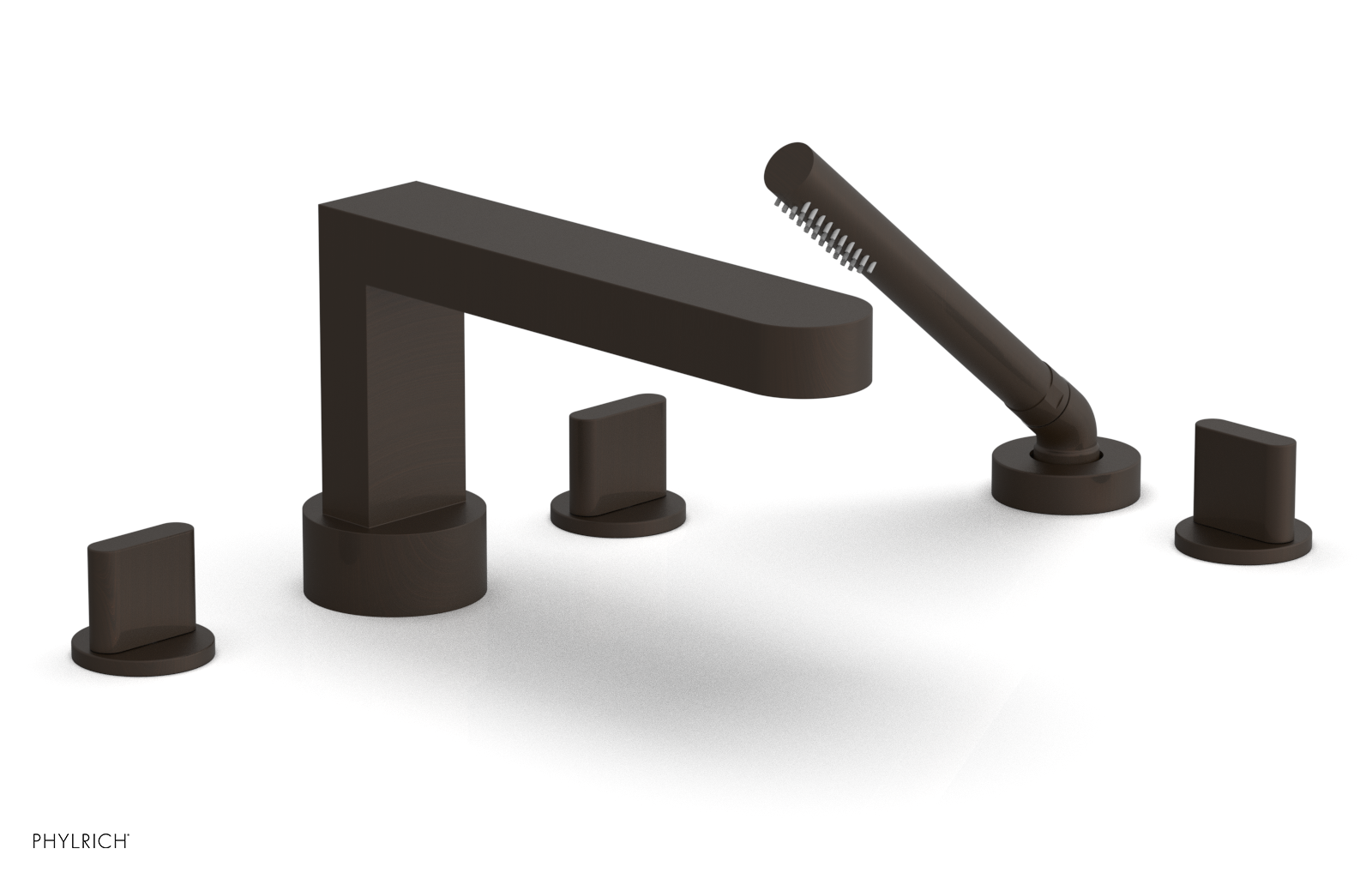 ROND Deck Tub Set with Hand Shower - Blade Handles 183-48