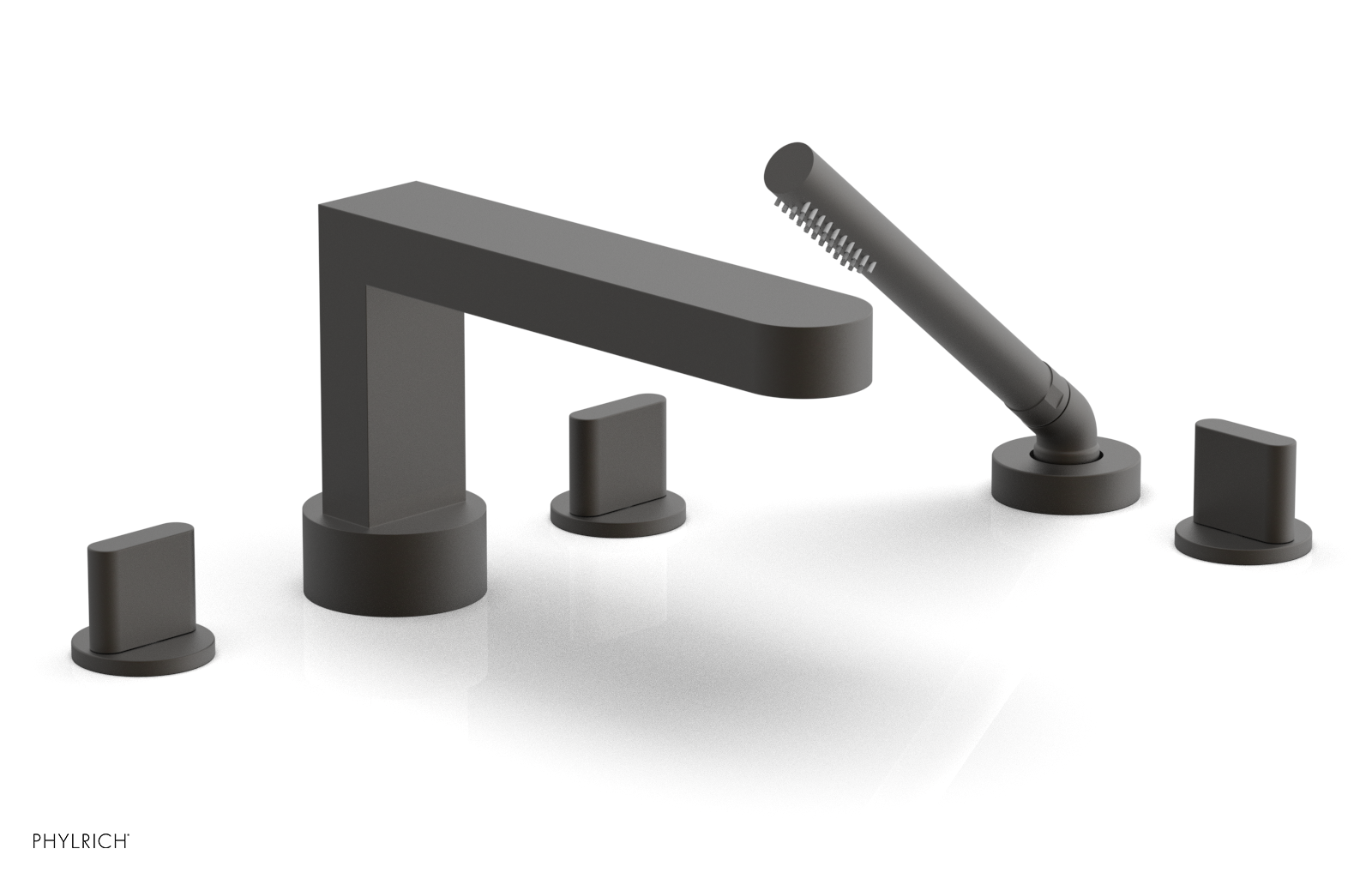 ROND Deck Tub Set with Hand Shower - Blade Handles 183-48