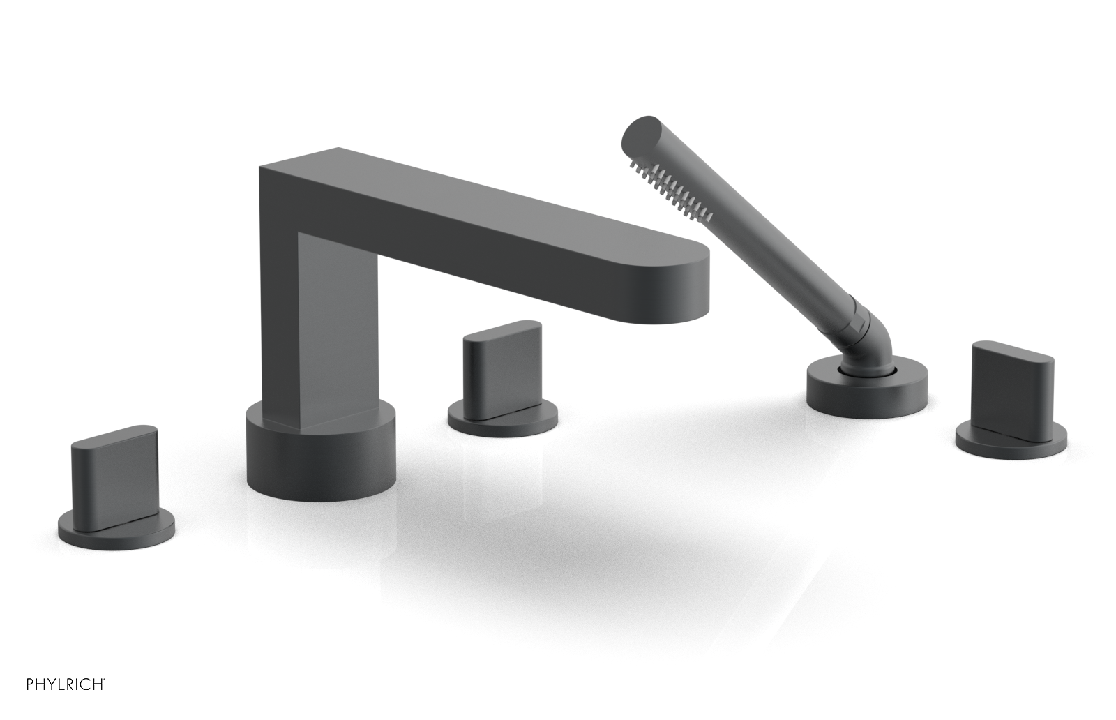 ROND Deck Tub Set with Hand Shower - Blade Handles 183-48