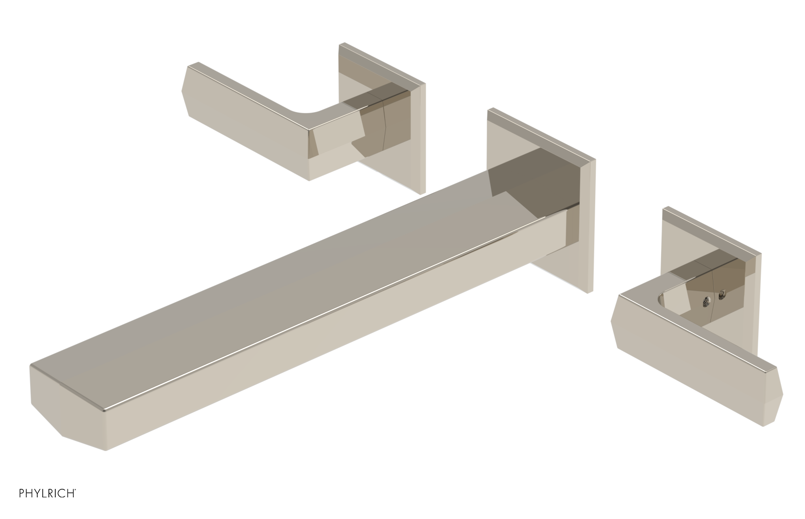 DIAMA 10" Wall Tub Set - Lever Handles 184-57-10