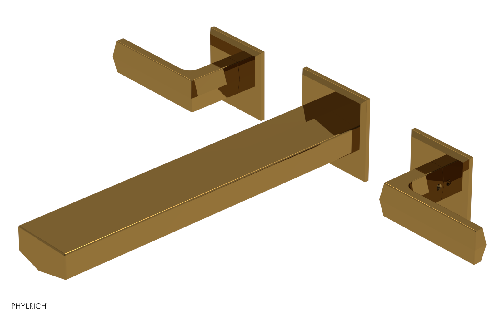 DIAMA 10" Wall Tub Set - Lever Handles 184-57-10
