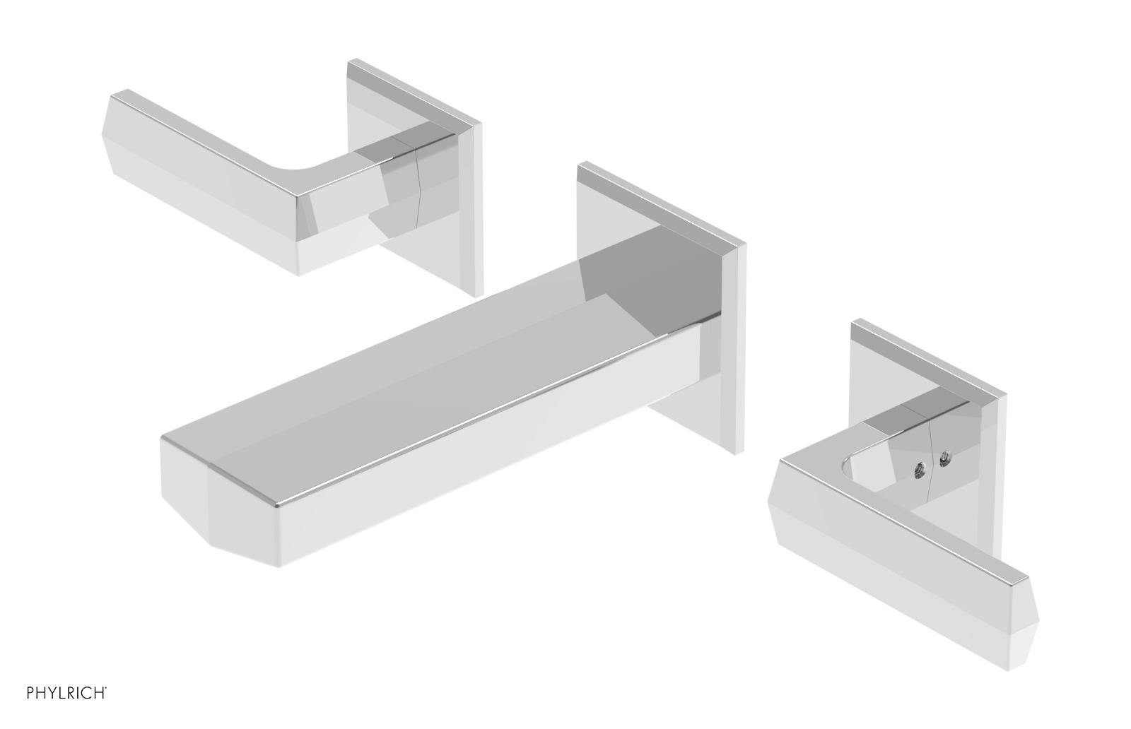 DIAMA 6" Wall Tub Set - Lever Handles 184-57-6