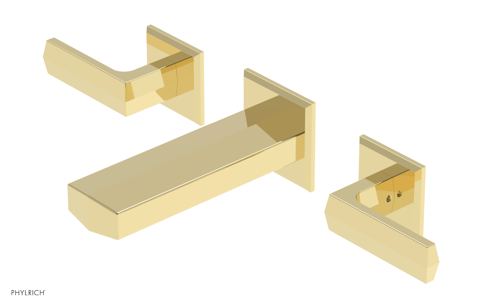DIAMA 6" Wall Tub Set - Lever Handles 184-57-6
