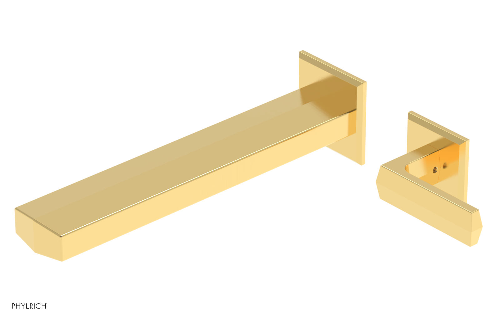 DIAMA - 10" Single Lever Handle Wall Lavatory Set 184-16-10