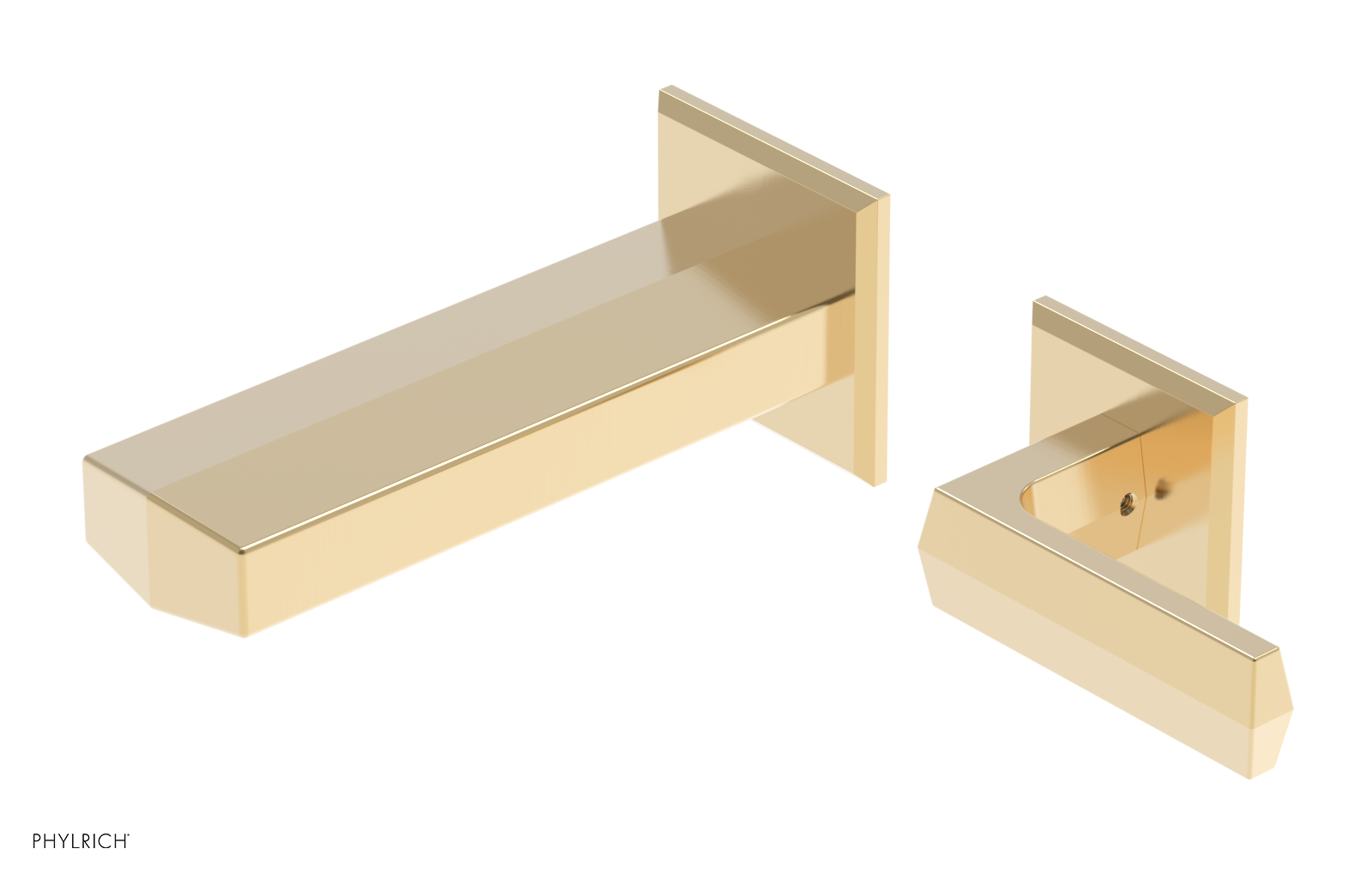 DIAMA - 6" Single Lever Handle Wall Lavatory Set 184-16-6