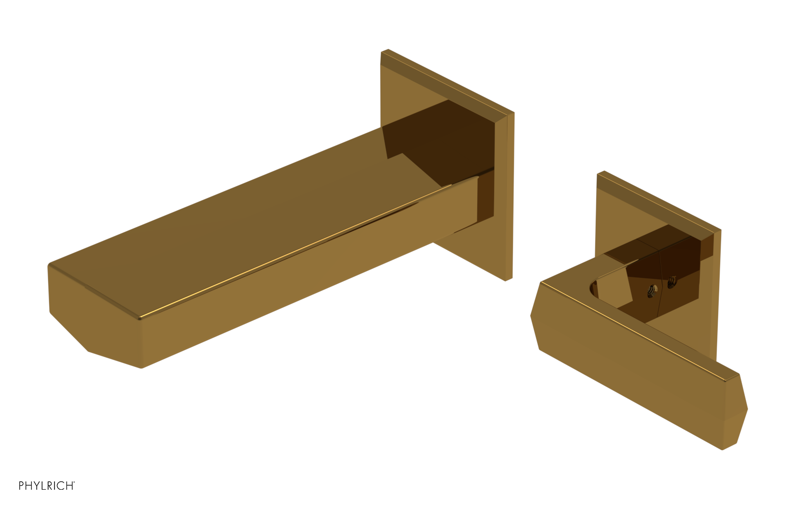 DIAMA - 6" Single Lever Handle Wall Lavatory Set 184-16-6