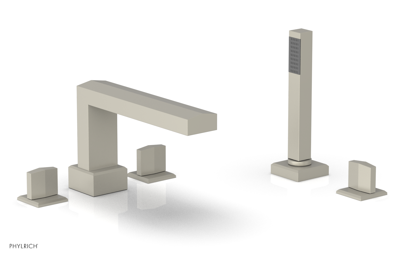 DIAMA Deck Tub Set with Hand Shower - Blade Handles 184-48