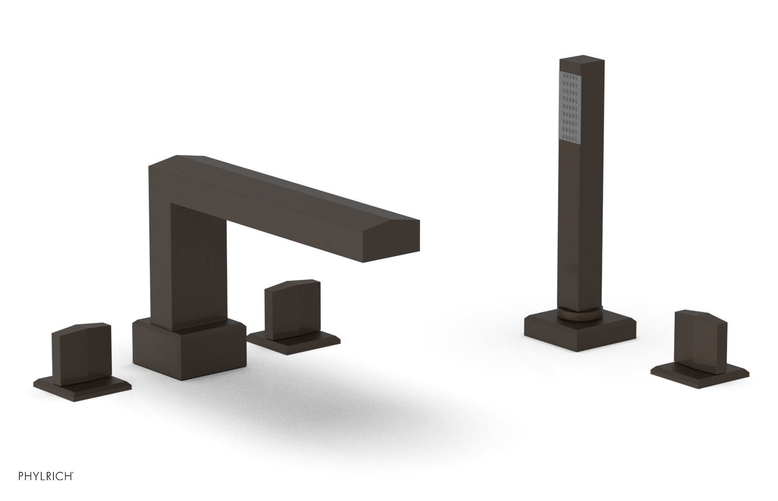 DIAMA Deck Tub Set with Hand Shower - Blade Handles 184-48