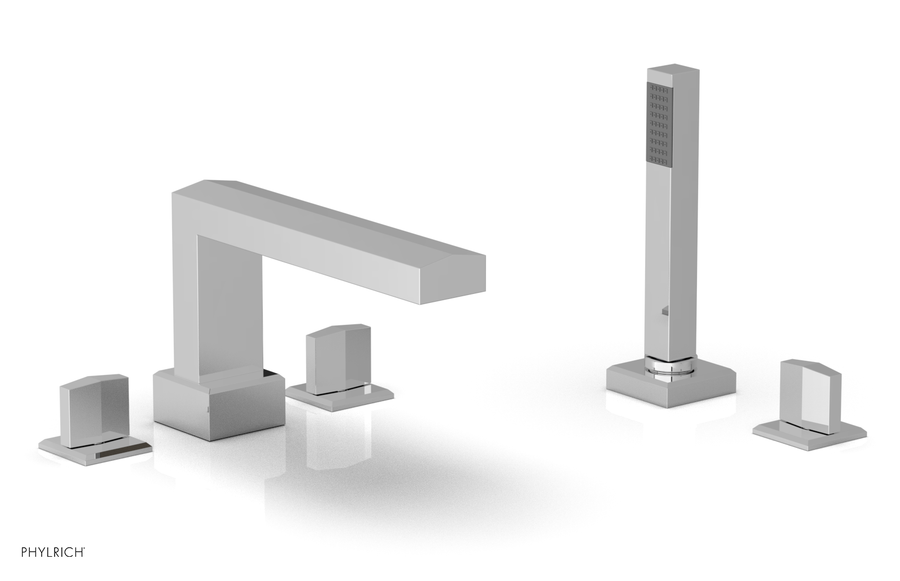 DIAMA Deck Tub Set with Hand Shower - Blade Handles 184-48