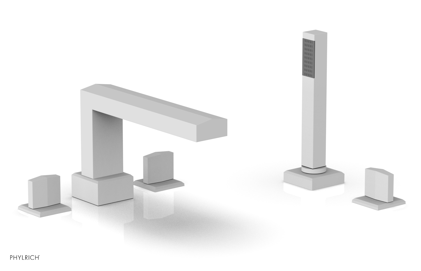 DIAMA Deck Tub Set with Hand Shower - Blade Handles 184-48