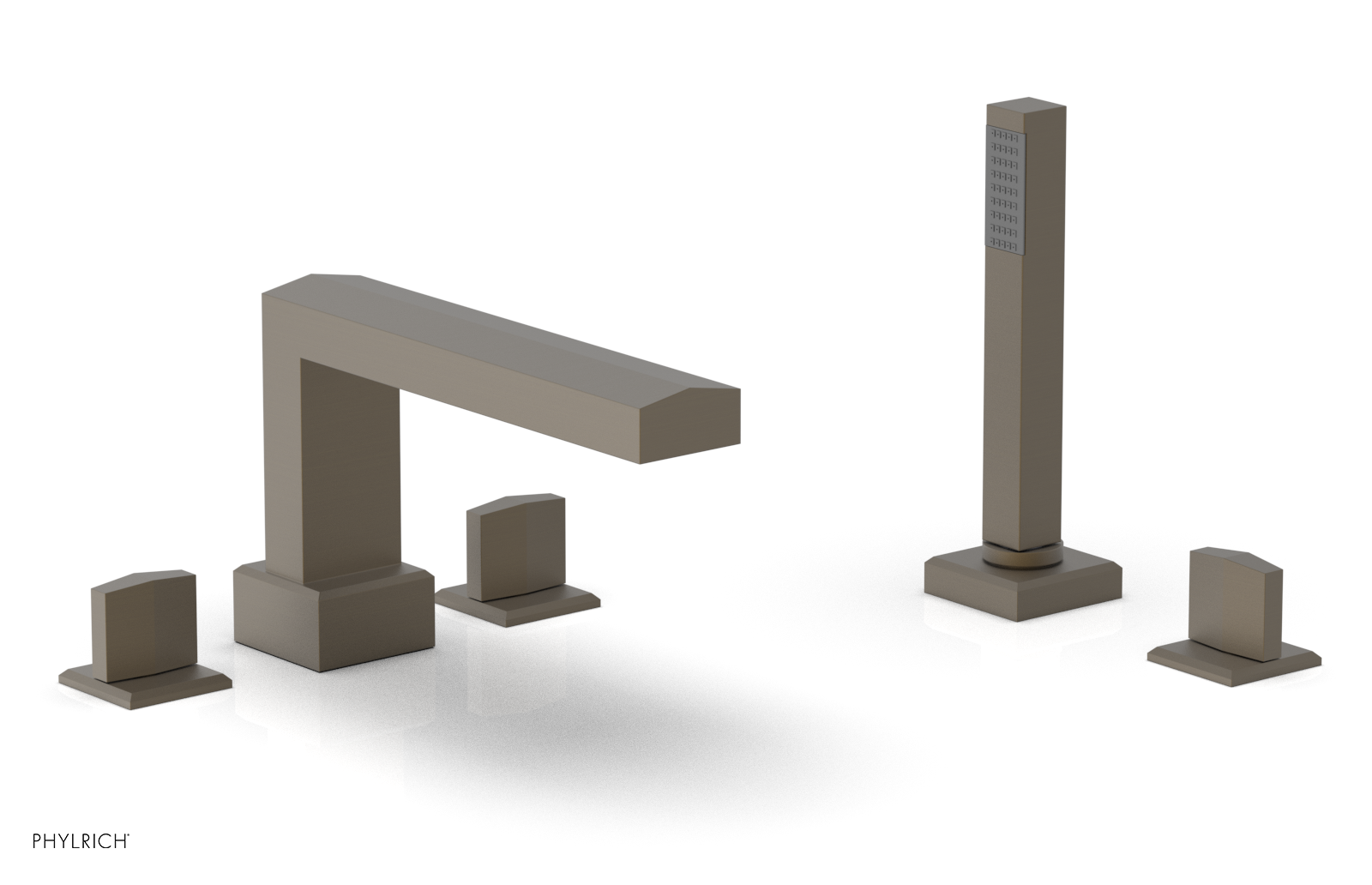 DIAMA Deck Tub Set with Hand Shower - Blade Handles 184-48