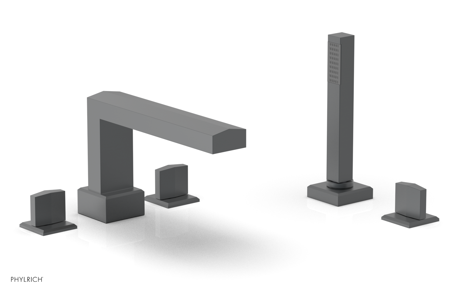 DIAMA Deck Tub Set with Hand Shower - Blade Handles 184-48