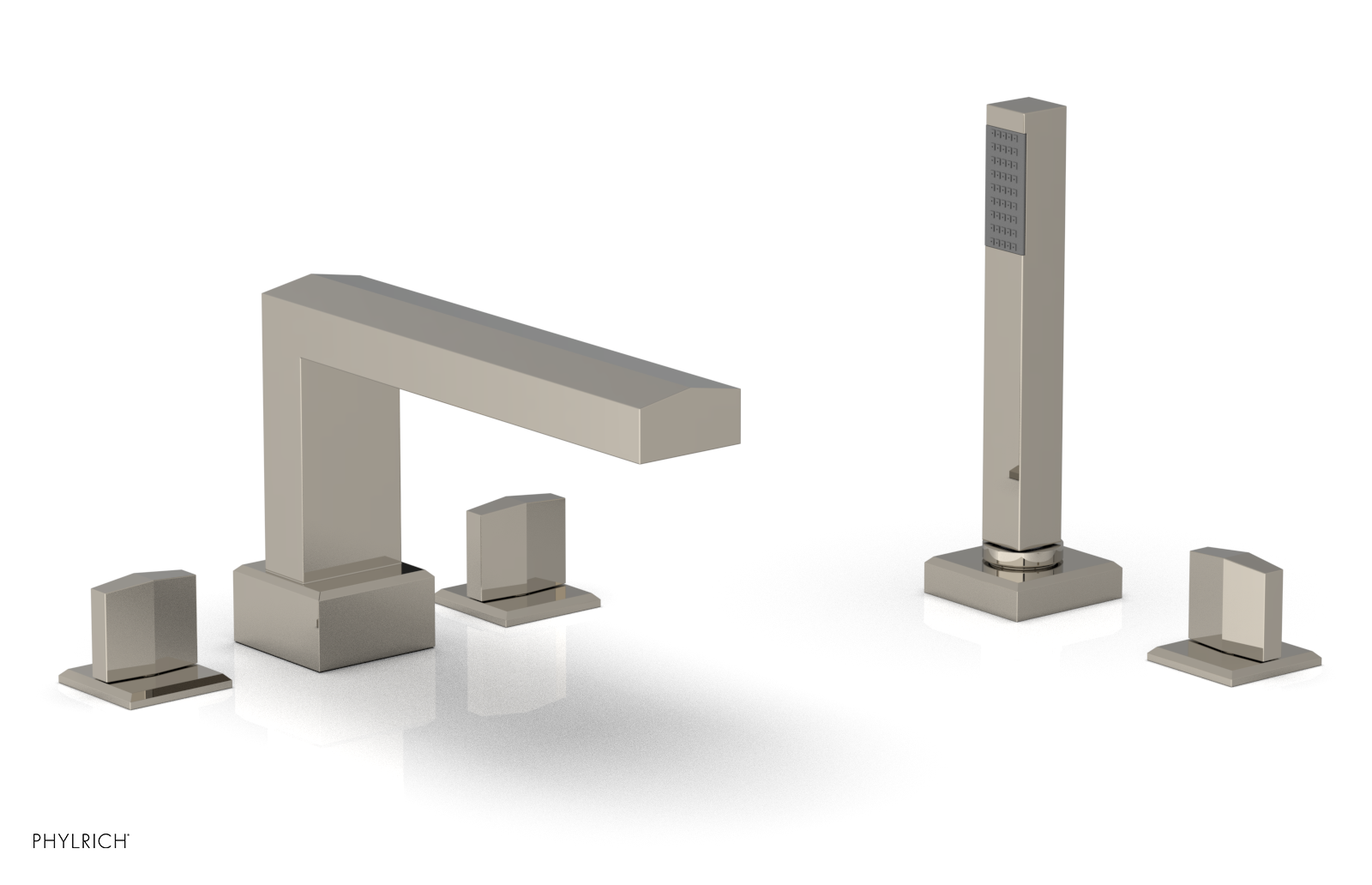 DIAMA Deck Tub Set with Hand Shower - Blade Handles 184-48