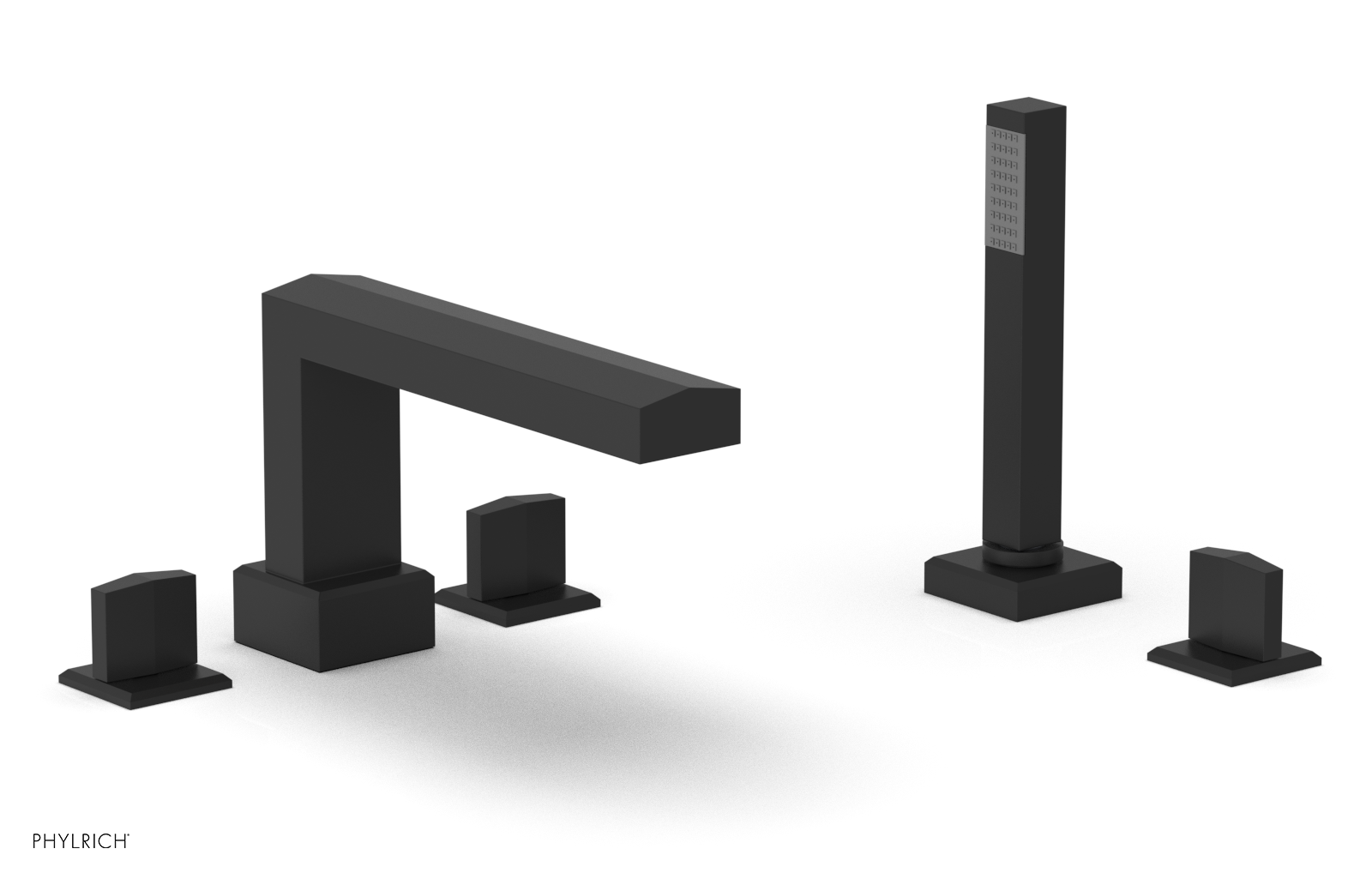 DIAMA Deck Tub Set with Hand Shower - Blade Handles 184-48