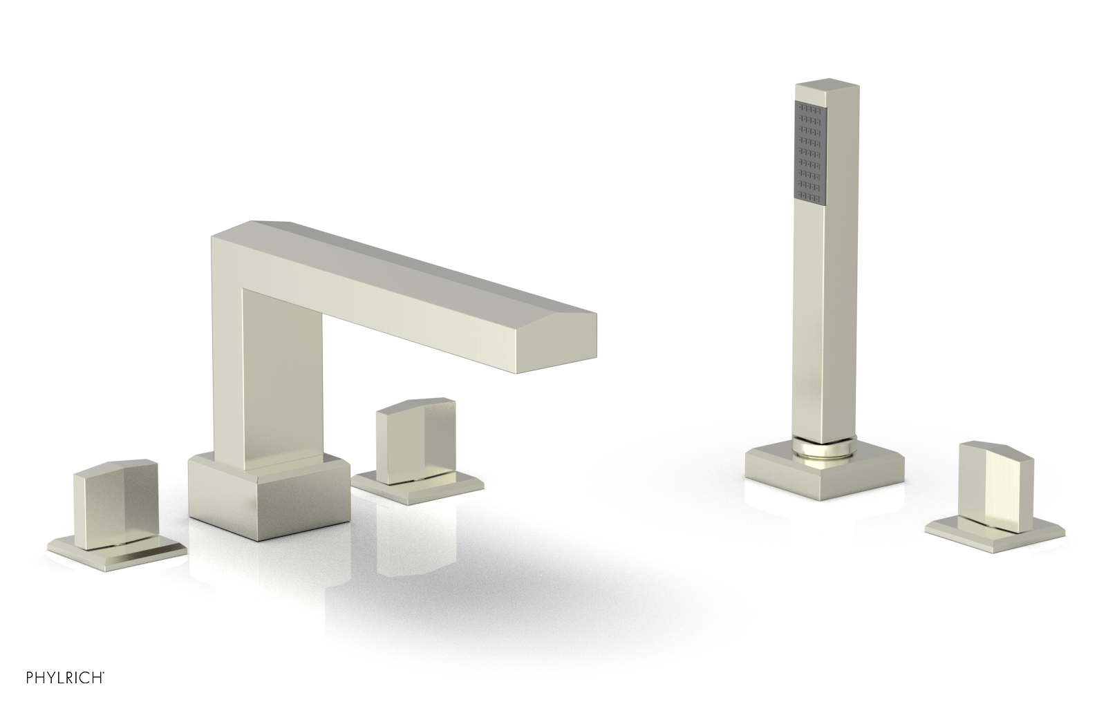 DIAMA Deck Tub Set with Hand Shower - Blade Handles 184-48