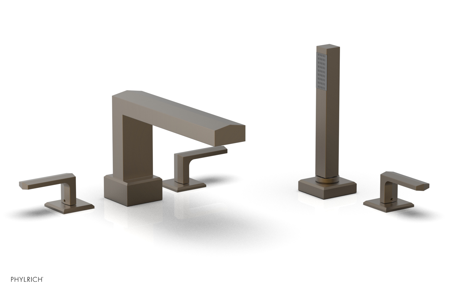 DIAMA Deck Tub Set with Hand Shower - Lever Handles 184-49