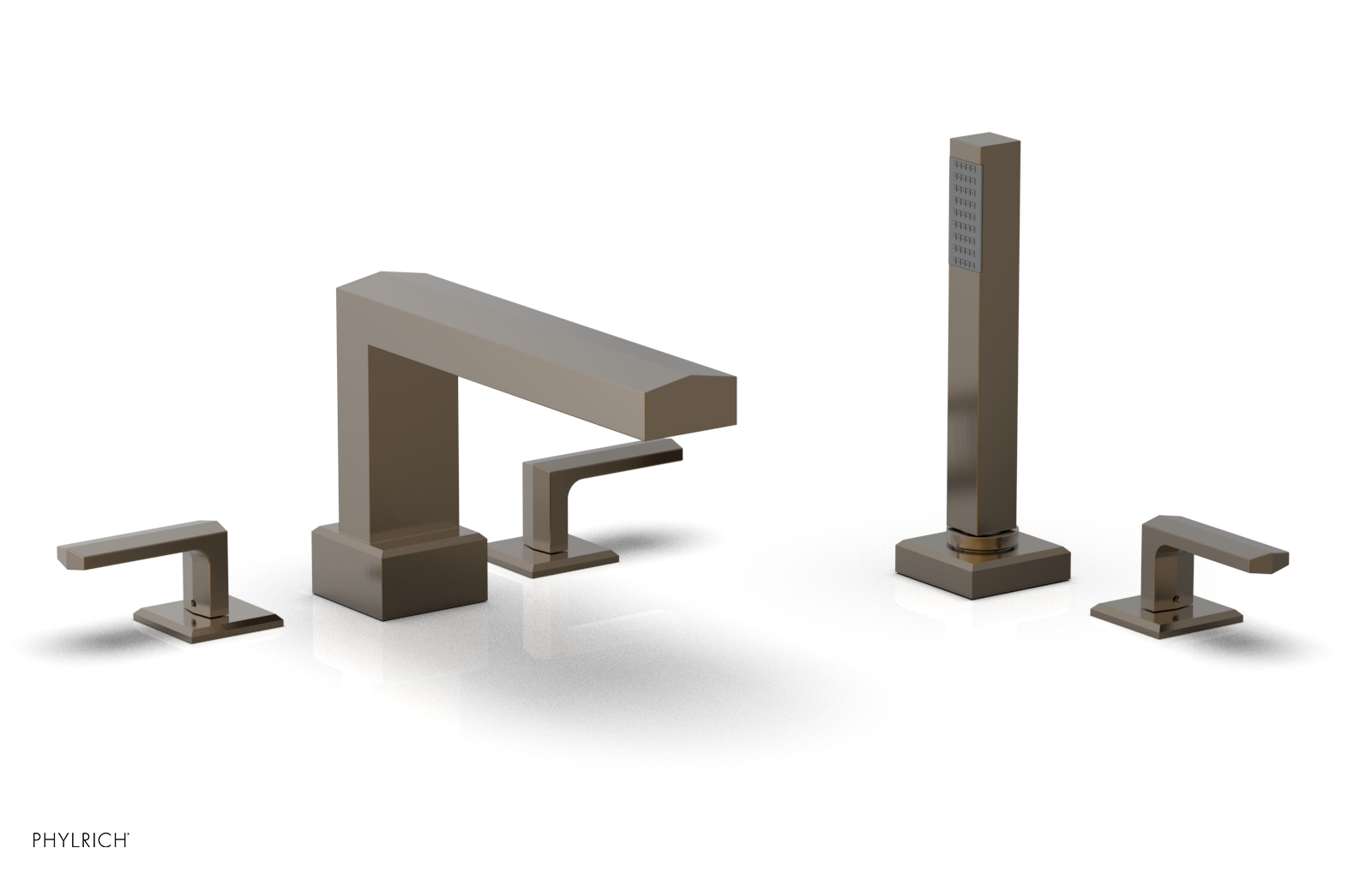 DIAMA Deck Tub Set with Hand Shower - Lever Handles 184-49