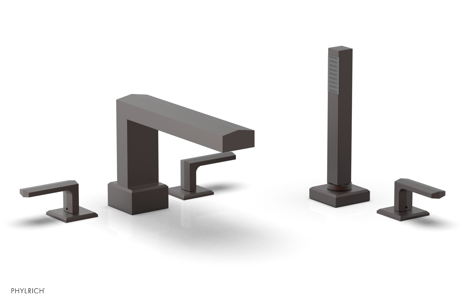 DIAMA Deck Tub Set with Hand Shower - Lever Handles 184-49