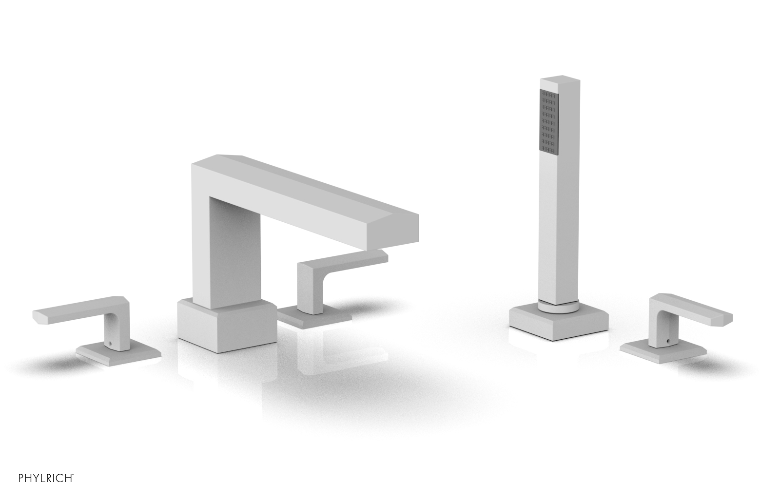 DIAMA Deck Tub Set with Hand Shower - Lever Handles 184-49