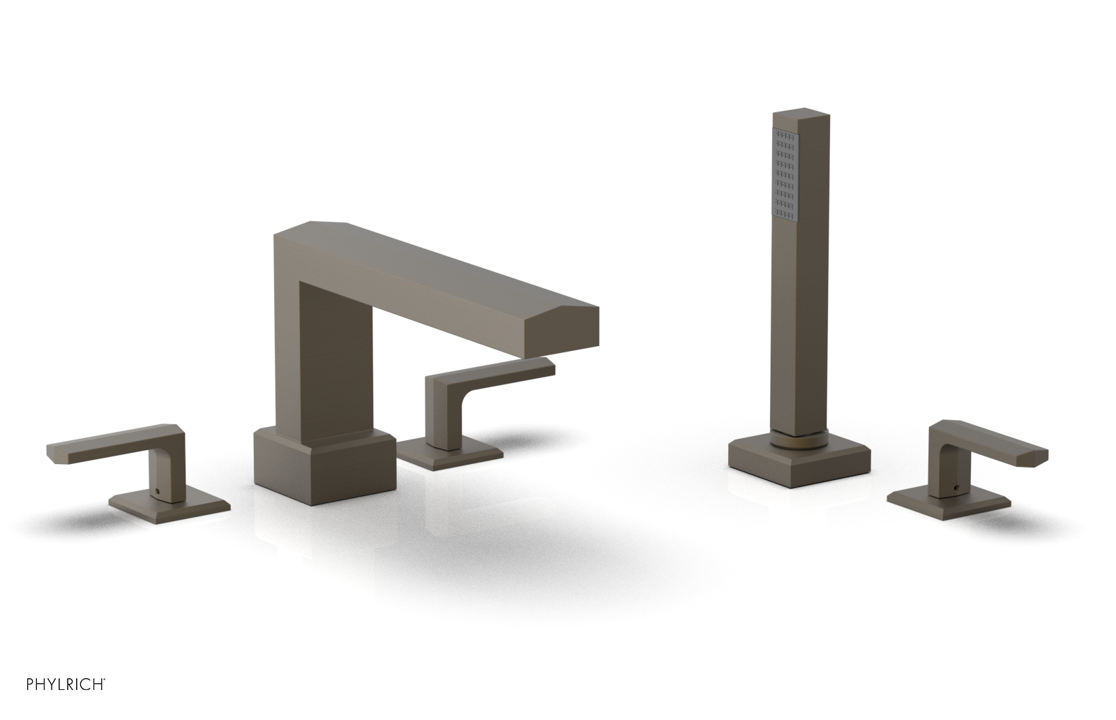 DIAMA Deck Tub Set with Hand Shower - Lever Handles 184-49