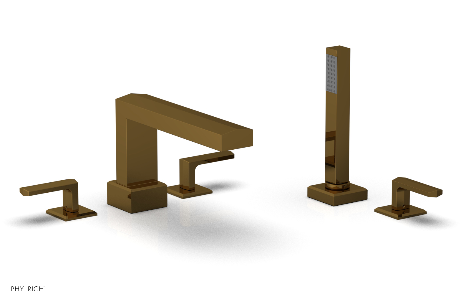 DIAMA Deck Tub Set with Hand Shower - Lever Handles 184-49