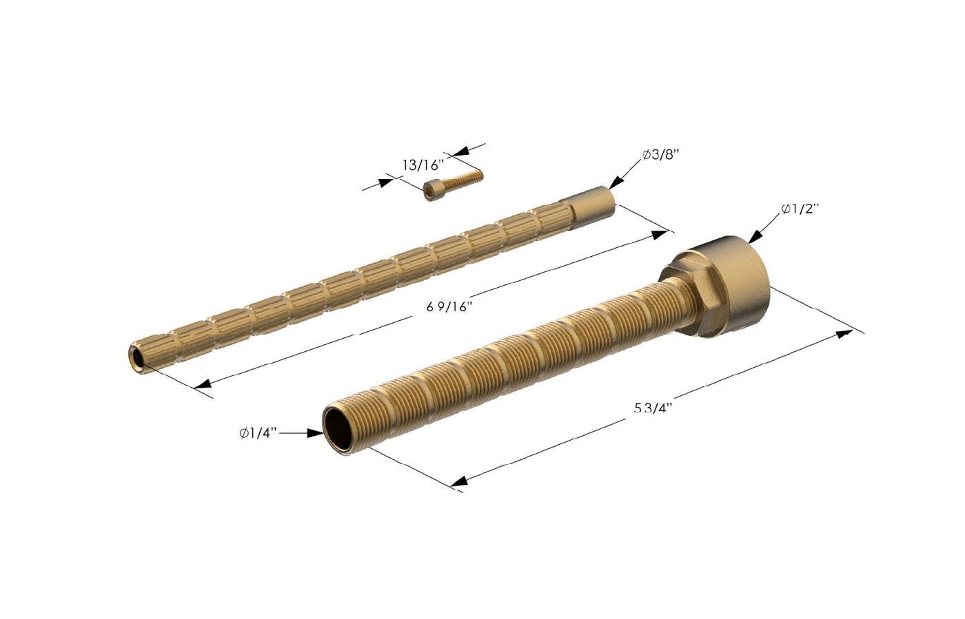 16 PT 6-1/2" Stem Extension Kit 2-289
