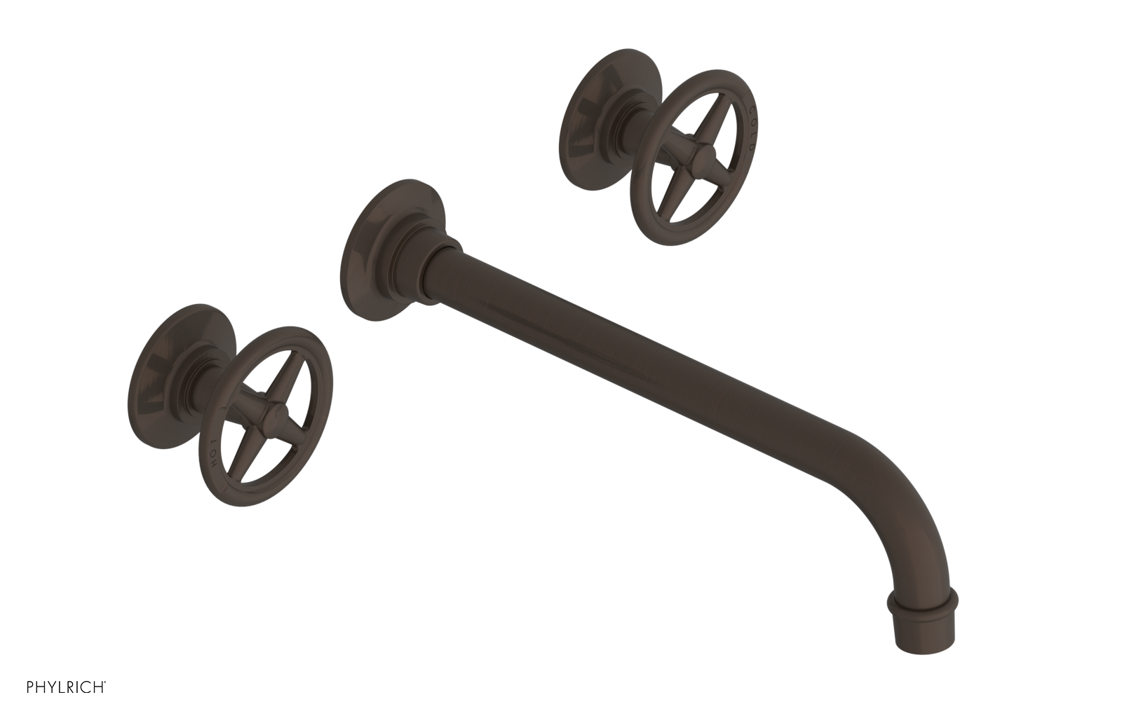 WORKS Wall Lavatory Set 10" Spout - Cross Handles 220-11-10