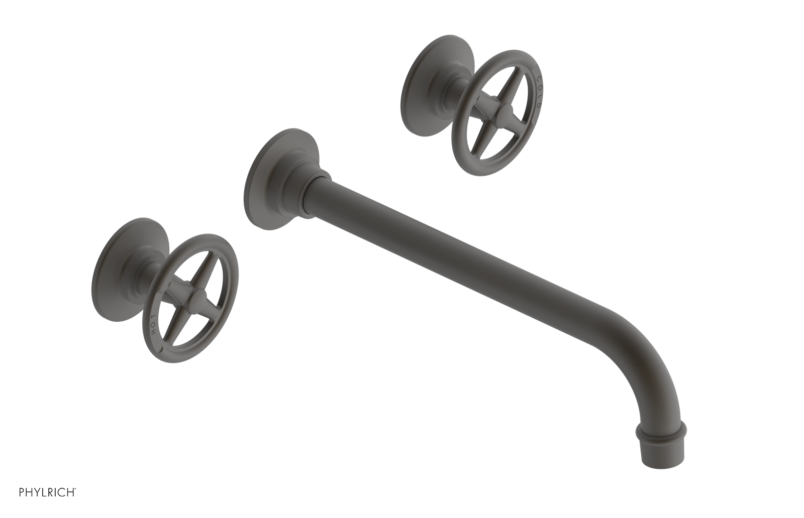 WORKS Wall Lavatory Set 10" Spout - Cross Handles 220-11-10