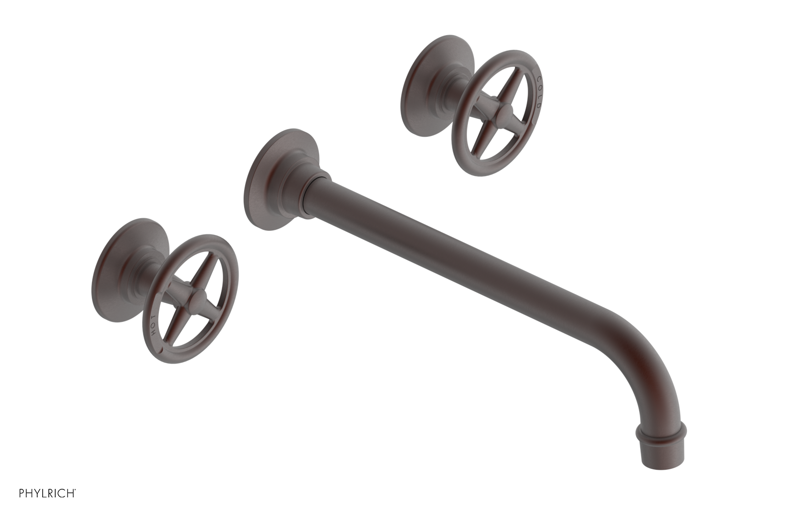 WORKS Wall Lavatory Set 10" Spout - Cross Handles 220-11-10