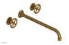 WORKS Wall Lavatory Set 14" Spout - Cross Handles 220-11-14