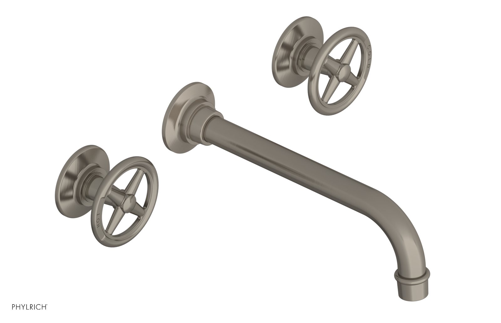 WORKS Wall Lavatory Set - Cross Handles 220-11