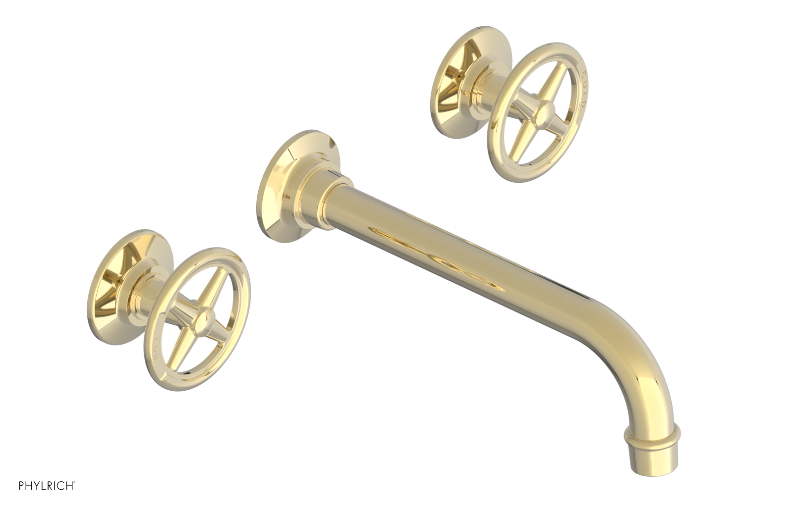 WORKS Wall Lavatory Set - Cross Handles 220-11